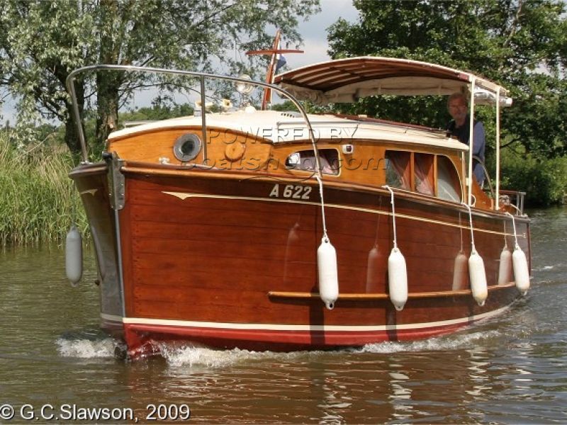 Wooden  Broads Cruiser Moore And Sons 22 Foot