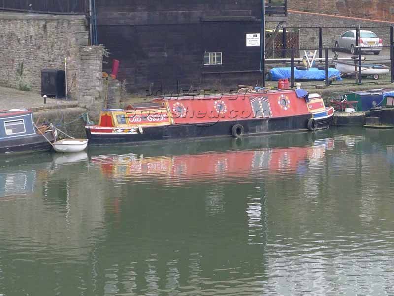 Narrowboat 50ft Butty With Pusher Tug