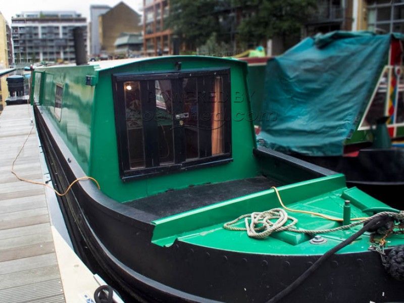 Narrowboat 57ft Trad Stern 57' Semi Trad With Large Metal Hatch
