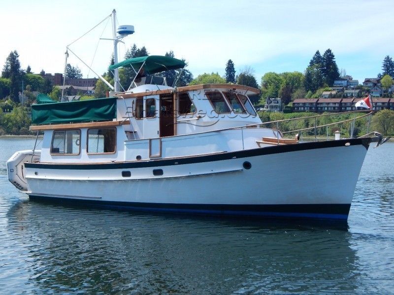 Bluewater 40 Trawler Pilothouse And Twin Lehmans
