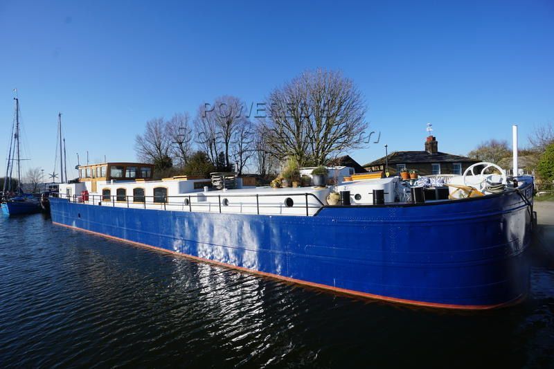 Belgium Spitz Dutch Barge Flat Bottom, Steel Hull With Rivets