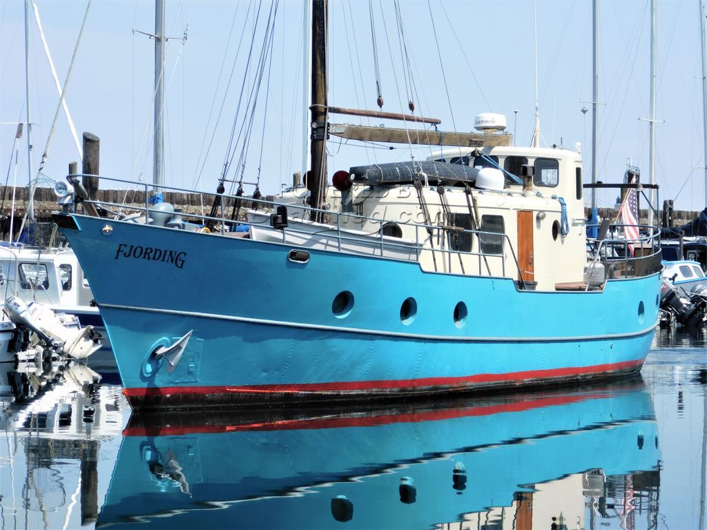 Historic 52' North Sea Iron Pilothouse Motorsailer Yacht Conversion