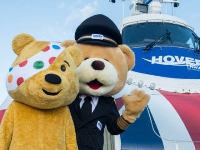 Children In Need’s Pudsey visits Hovertravel