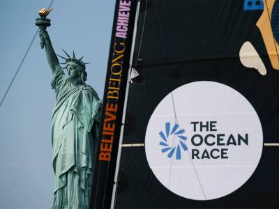 Six-strong IMOCA fleet bids farewell to New York heading for offshore start to inaugural edition of The Ocean Race Atlantic
