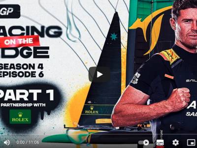 Slingsby lays down the gauntlet to next generation of SailGP stars in latest Racing on the Edge