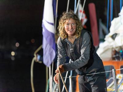Kirsten Neuschäfer makes history as the first woman to win a solo round-the-world race