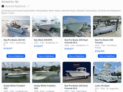 AI search filter enables buyers to search for boats