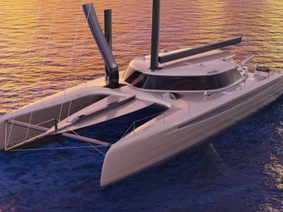 Persico reveals ‘flying’ luxury catamaran that reaches 40 knots