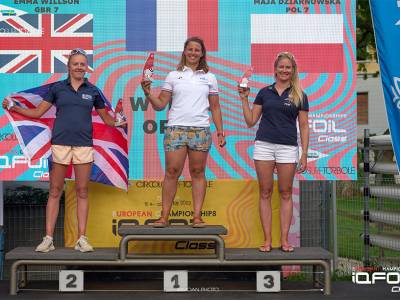 Emma Wilson claims iQFOiL Euros silver