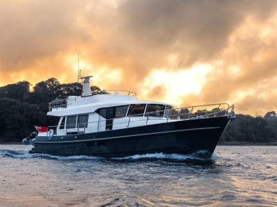 Cockwells’ Hardy 50DS explorer marks world debut at the South Coast & Green Tech Boat Show