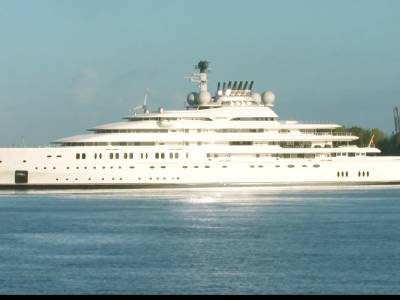 Watch: Lürssen’s 146m megayacht Opera makes maiden voyage in Portsmouth