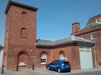 Boatshed operates from Gosport historic Engine House and Accumulator Tower