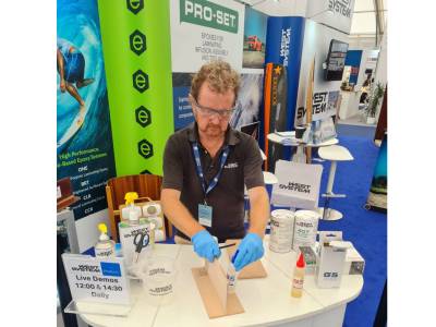 Fresh epoxy demo format for Wessex Resins & Adhesives at SIBS