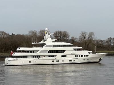 Abeking & Rasmussen welcomes 70m superyacht for refit