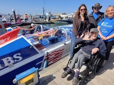 Retired powerboat racer relives racing days thanks to Bournemouth care home initiative