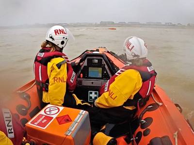 Littlehampton RNLI recover a little boat that had been on a big journey