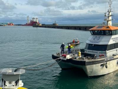 Success with power transfer at sea for Oasis Marine
