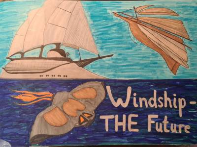 “Wind Ship – The Future” youth poster design winners