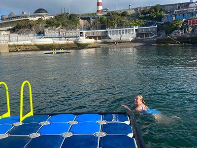 Pontoons back for Plymouth swimmers