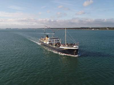 Steamship Shieldhall to cruise into Portsmouth Harbour