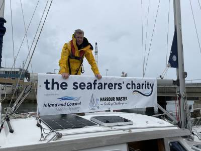 Sailor starts final leg of 8,000 nautical mile challenge for Seafarers’ Charity