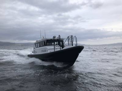 Glasgow’s Ultimate Boats delivers fully recyclable workboat to tidal turbine pioneer Orbital Marine