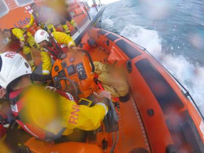 WATCH: Two people rescued after aircraft crashes off Jersey coast