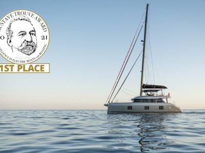 The Sunreef 60 E wins best electric sailboat