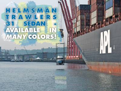 Helmsman Trawlers 31 Sedan in Blue