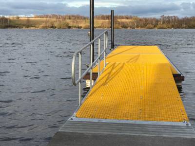 Rowing and watersports pontoons