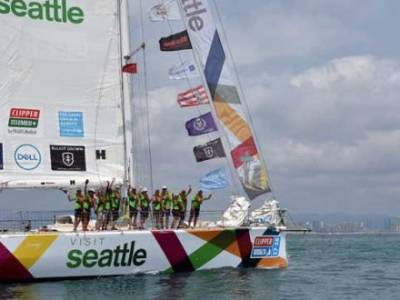 VISIT SEATTLE STEALS DRAMATIC CLIPPER RACE VICTORY INTO QINGDAO