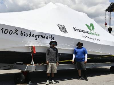 US firm launches biodegradable boat wrap