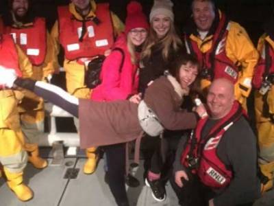 Jersey’s all-weather lifeboat rescues three ballerinas