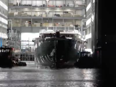 WATCH: Jeff Bezos’ $500m superyacht Koru on first day of sea trials