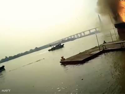 Horrifying moment oil tanker explodes in Bangkok