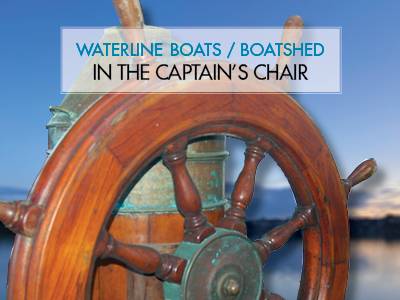Waterline Boats / Boatshed In the Captain's Chair - Helmsman Trawlers 38 Pilothouse