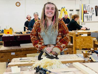 Harbour Assistant Harri pursues boatbuilding ambition