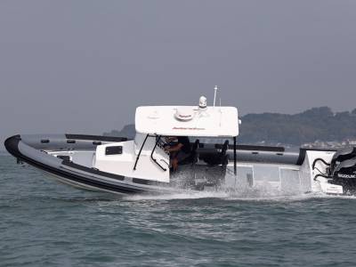 Island-based boat builder’s new 10m RIB hits the water