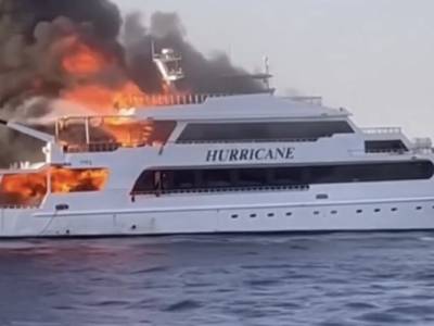 Three confirmed dead after fire engulfs dive boat in Egypt