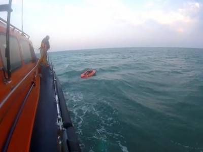 WATCH: Schoolboy blown out to sea in inflatable dinghy