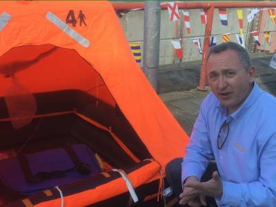 Want to see what happens when a life raft inflates? Watch this!