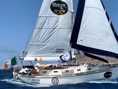 Half of the Golden Globe fleet in the Southern Ocean, Pat Lawless and Damien Guillou out
