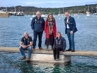 Falmouth Harbour installs World First all-concrete Pontoon Float