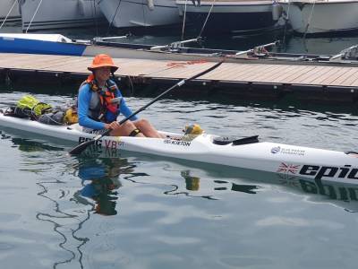 Kayaker with type 1 diabetes sets new record for round-Britain trip