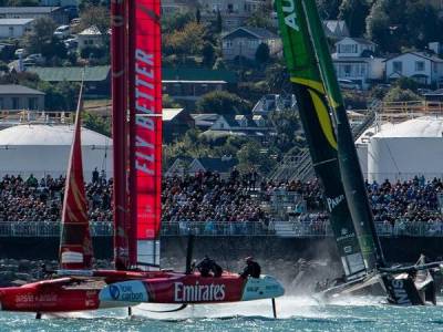 Video: Major damage in dramatic collision during New Zealand SailGP