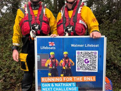 RNLI volunteer takes on marathon in lifeboat kit