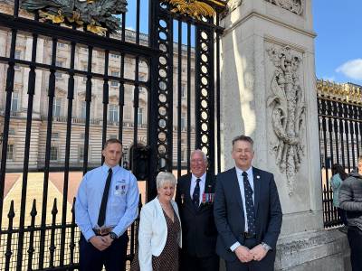 RNLI representatives visit Buckingham Palace for Queen Elizabeth II centenary