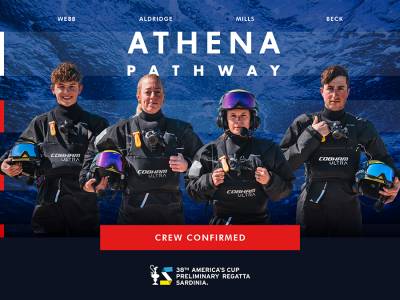 Britain’s Athena Pathway announces Women’s and Youth crew for the Louis Vuitton 38th America’s Cup Preliminary Regatta Sardinia