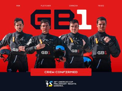 GB1 announces race crew for the Louis Vuitton 38th America’s Cup Preliminary Regatta in Sardinia