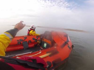 Video: 120 people rescued after becoming trapped by incoming tide